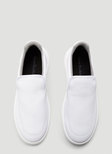 Acne Studios Face Slip-On Sneakers White acn0243003