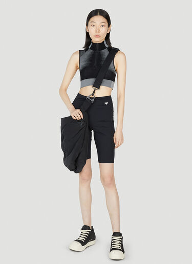 로고 크롭 탑 Y-3 로고 크롭 탑 블랙 yyy0252014