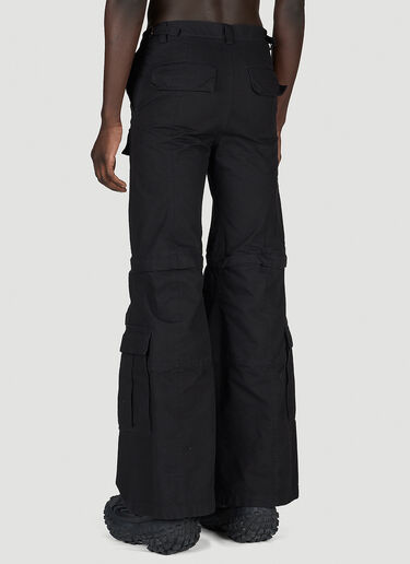 Balenciaga Flared Cargo Pants Black bal0154006