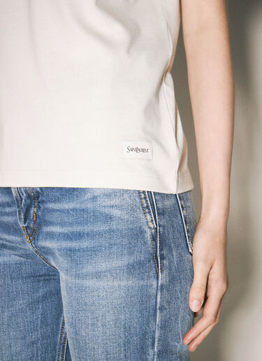 Saint Laurent クラシックTシャツ  クリーム sla0258064