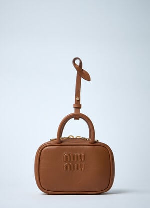 Miu Miu Micro Beau Leather Bag Brown miu0262057