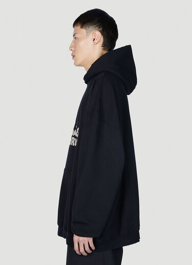 Balenciaga 페인티드 로고 후드 스웨트셔츠 블랙 bal0151007