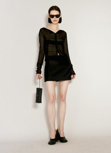 Saint Laurent 카상드르 마틀라세 까레 파우치 블랙 sla0255067