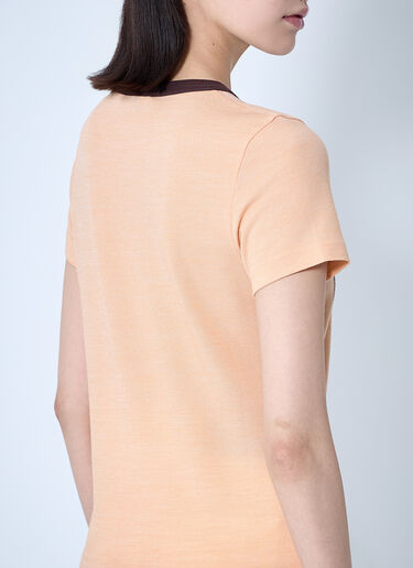 Chloé Logo Motif T-Shirt Orange chl0260003