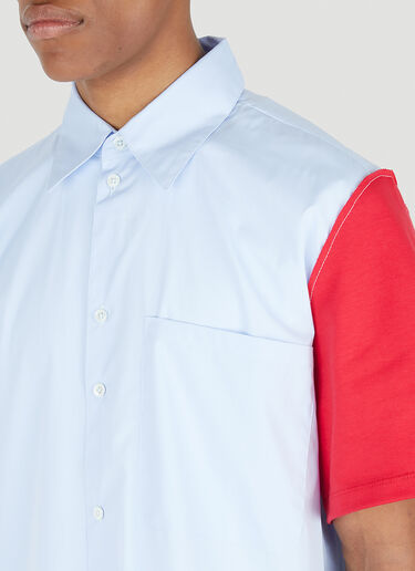 Research Contrasting Sleeve Shirt Camiel Fortgens Research Contrasting Sleeve Shirt Blue caf0148004