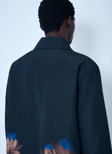 Rankle Printed Tailored Coat Dries Van Noten Rankle Printed Tailored Coat Black dvn0162002