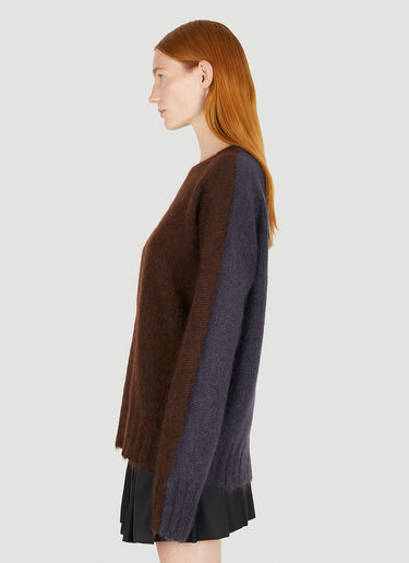 Plan C Colour Block Sweater Brown plc0250017