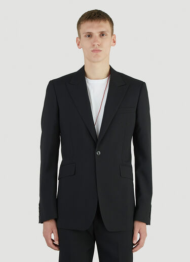 Alexander McQueen Peak Rever Blazer Black amq0145003