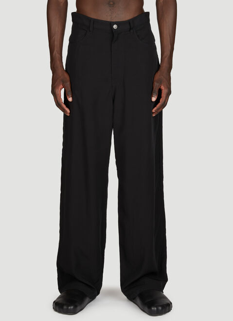 Rick Owens 5-Pocket Baggy Pants Black ric0156008