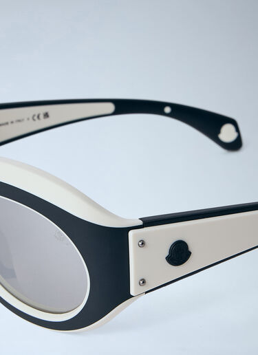 Moncler Oval Frame Sunglasses White lmo0364005