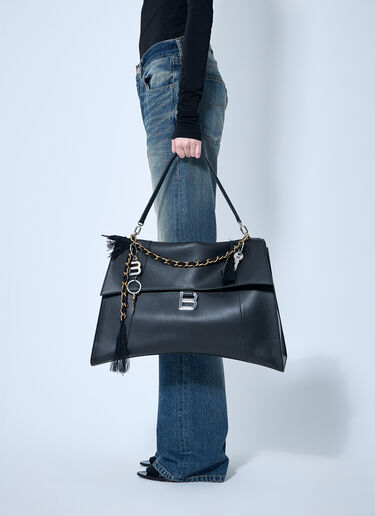 Balenciaga Large Soft Hourglass Handbag Black bal0259034
