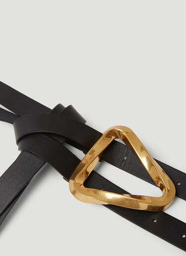 Bottega Veneta Grasp Double Strap Belt Black bov0249063