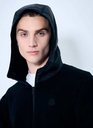 Moncler Fleece Zip-Up Cardigan Black mon0159028