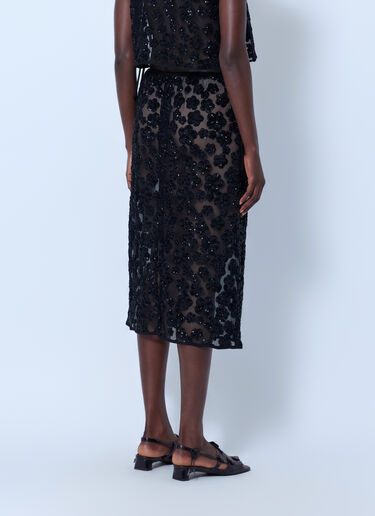 LN-CC® - Cecilie Bahnsen: Cbbria Midi Skirt - Black Cecilie Bahnsen Cbbria Midi Skirt Black cec0266028
