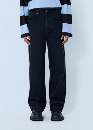 Bottega Veneta Wide-Leg Denim Jeans Black bov0164011