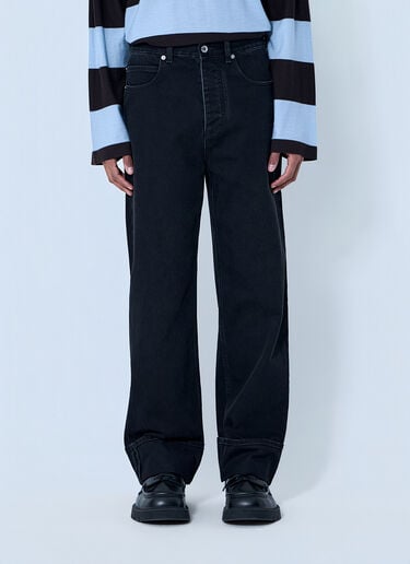 Bottega Veneta Wide-Leg Denim Jeans Black bov0164011