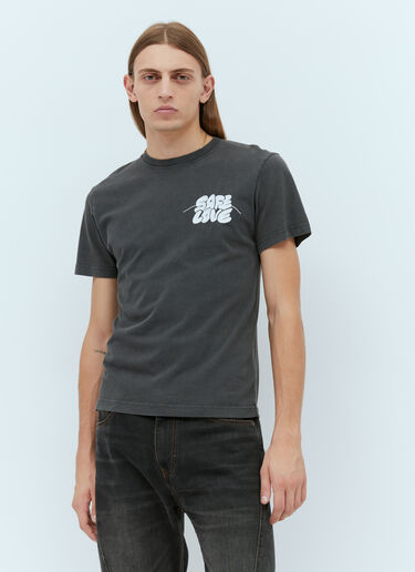 Carne Bollente 세이프 러브 티셔츠 블랙 cbn0354008