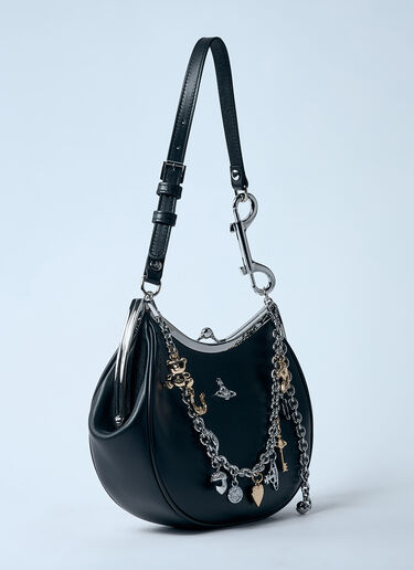 Vivienne Westwood 吊饰带框手提包  黑色 vvw0260015
