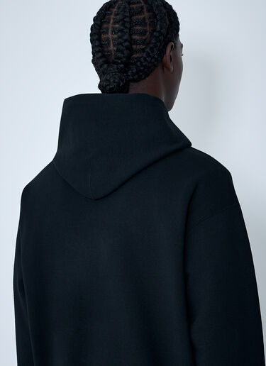 Embroidered Logo Hooded Sweatshirt Comme des Garçons Homme Embroidered Logo Hooded Sweatshirt Black cdh0162007