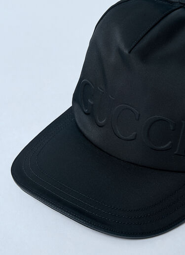 Gucci Logo Motif Baseball Cap Black guc0159074
