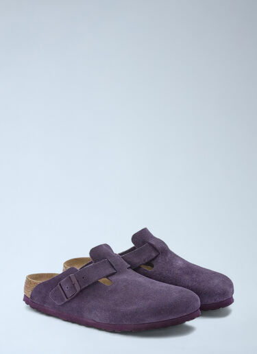 Birkenstock Boston Suede Mules Purple brk0156002