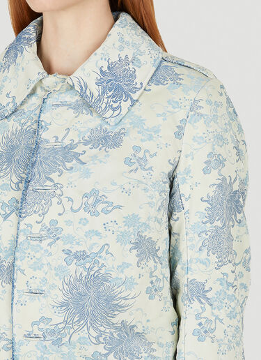 Floral Jacquard Jacket Maison Margiela Floral Jacquard Jacket Light Blue mla0247003