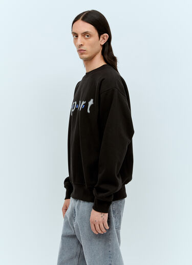 Stüssy ドットスポーツ クルーネック スウェットシャツ ブラック sts0156033