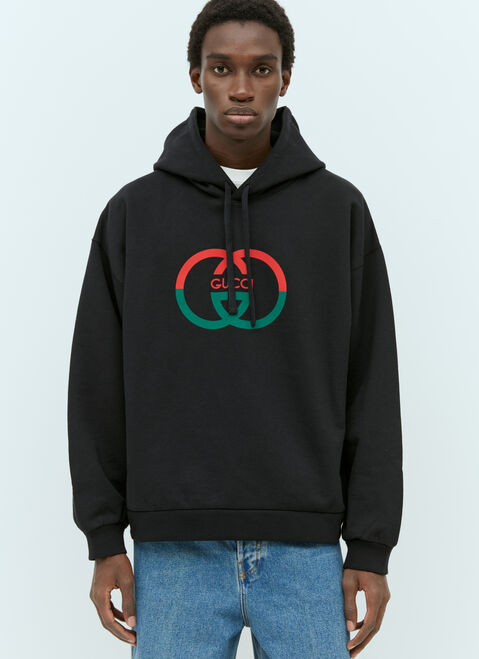 Buffalo Source x Herrensauna Logo Print Hooded Sweatshirt Black bsh0155001