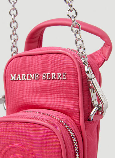 Marine Serre Parpaing Moire Shoulder Bag Pink mrs0248043