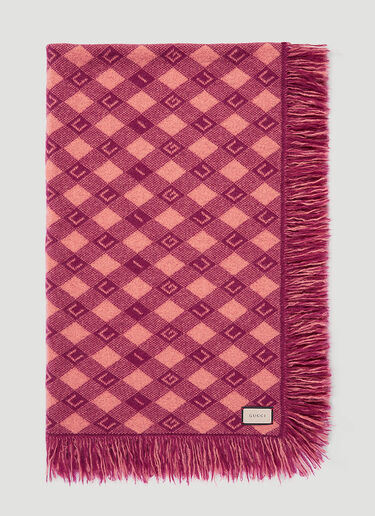Gucci GG Check Blanket Burgundy wps0670167