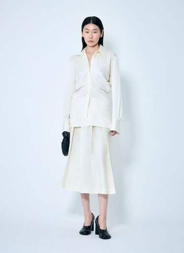 TOTEME Slouch Waist Shirt Cream tot0259042