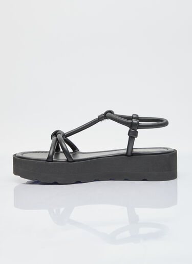 Gianvito Rossi Marine Platform Sandals Black gia0255009