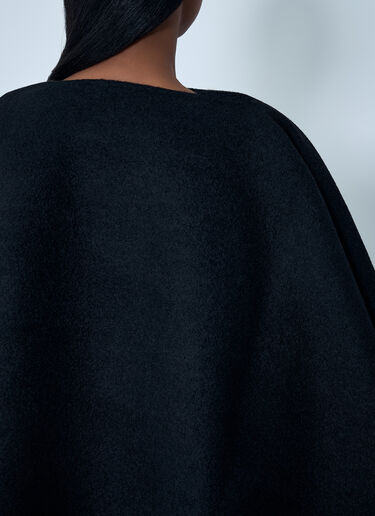 TOTEME Fringe Poncho Black tot0262030