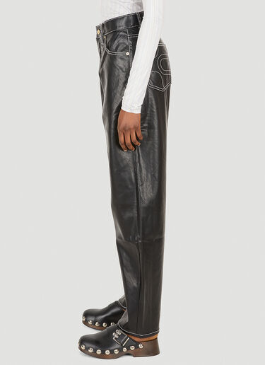 Eytys Benz Vegan Leather Pants Black eyt0349009