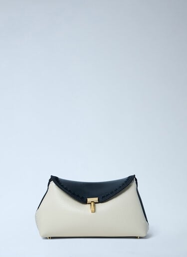 TOTEME Mini T-Lock Clutch Bag Cream tot0263076