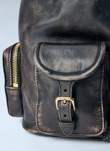 LN-CC® - Miu Miu: Leather Backpack - Dark Brown Miu Miu Leather Backpack Dark Brown miu0264115