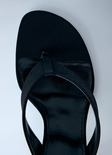 Saint Laurent Opyum Thong Sandals Black sla0263042