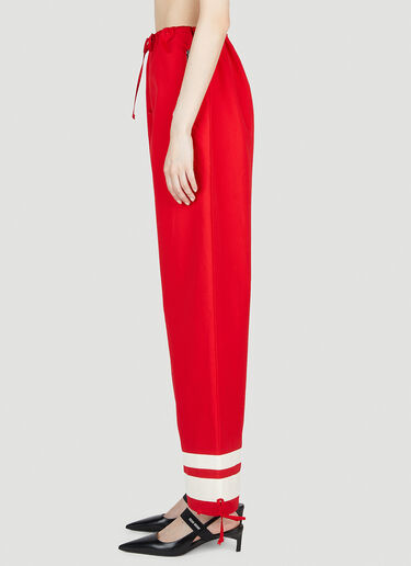 Gucci Round Interlocking G Track Pants Red guc0253040