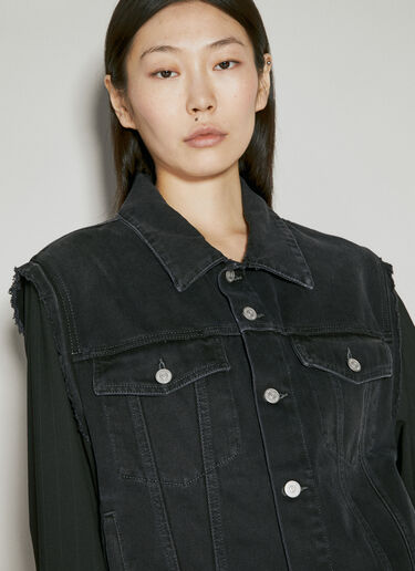 西装袖牛仔夹克 MM6 Maison Margiela 西装袖牛仔夹克 黑色 mmm0253002