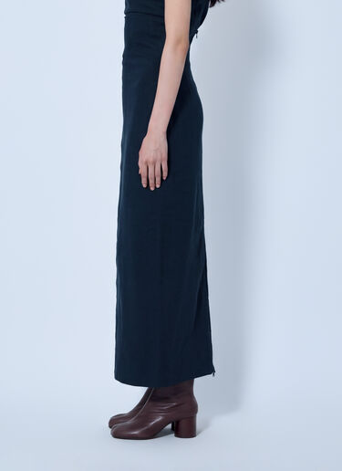 Issey Miyake Allow Long Skirt Navy ism0265001