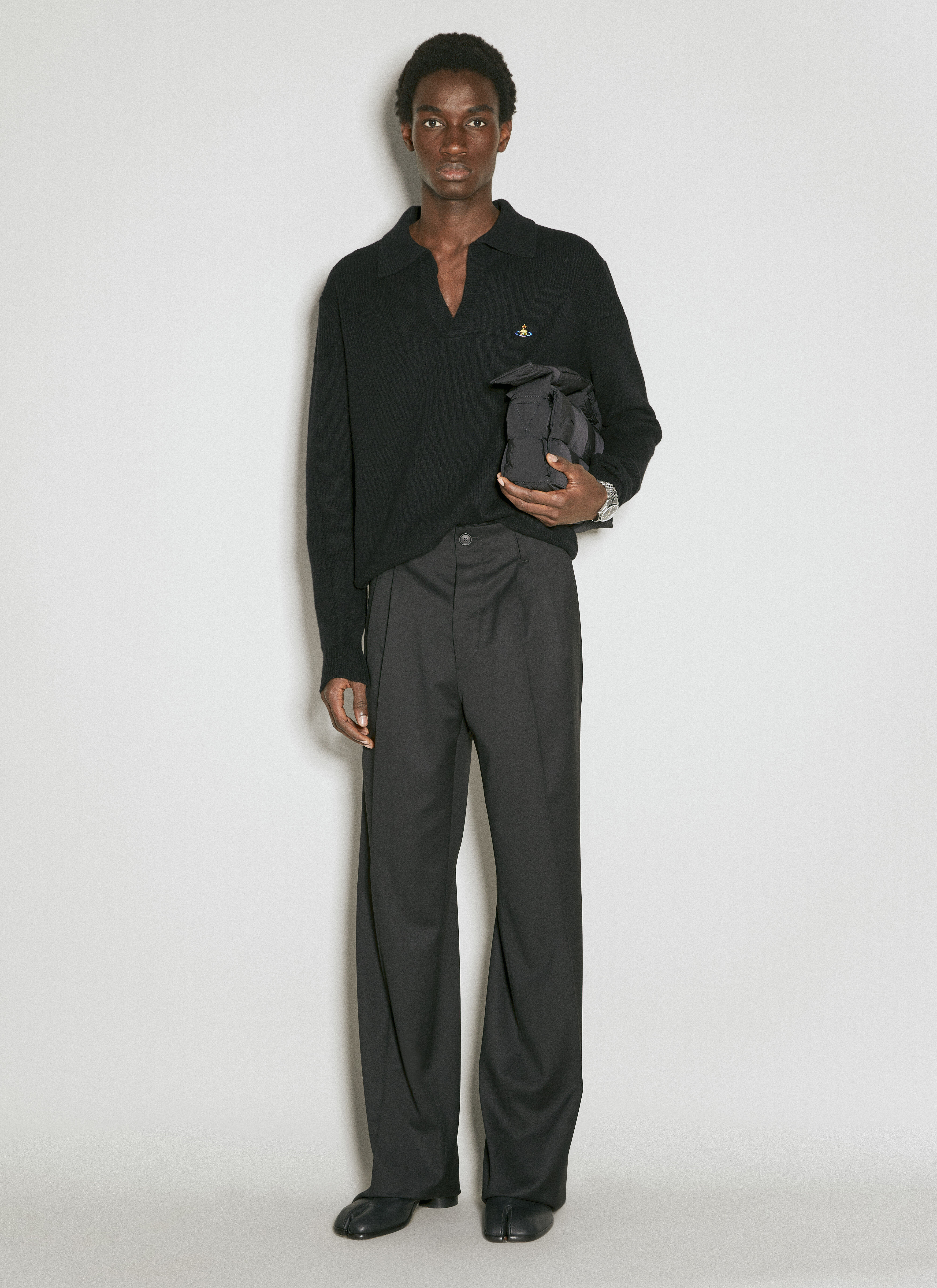 Vivienne Westwood Men's' Raf Wool Pants in Black | LN-CC®