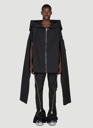 Rick Owens Hooded Cape Jacket Black ric0152004