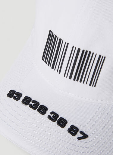 VTMNTS Barcode Baseball Cap White vtm0351012