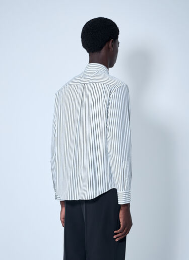 Bottega Veneta Pinstriped Button-Down Shirt White bov0160005