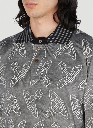 Vivienne Westwood Orb Polo Top Grey vvw0151006
