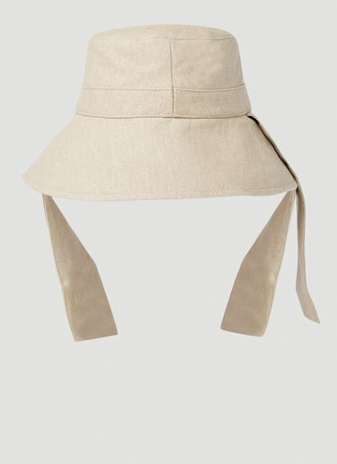 Jacquemus Le Bob Bando Hat Beige jac0151040