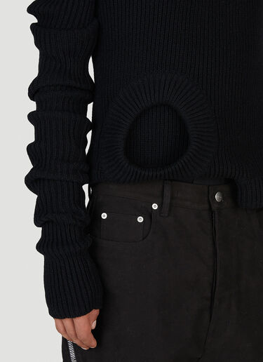 Rick Owens Banana Knit Sweater Black ric0153020