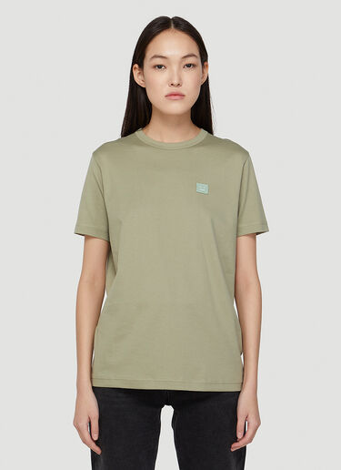 Acne Studios フェイスTシャツ カーキ acn0247009