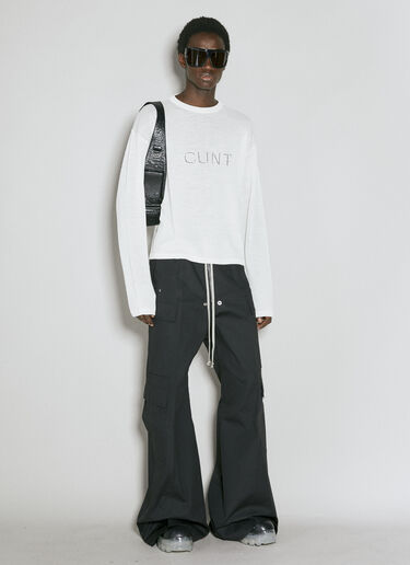 Rick Owens 그래픽 울 스웨터  화이트 ric0155021