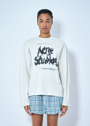 Acne Studios Gothic Logo T-Shirt White acn0265019